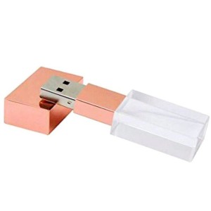 Pen Drive Vidro Rose - PLP