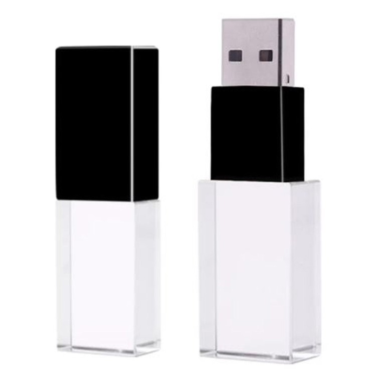 Pen Drive Vidro Preto - PLP